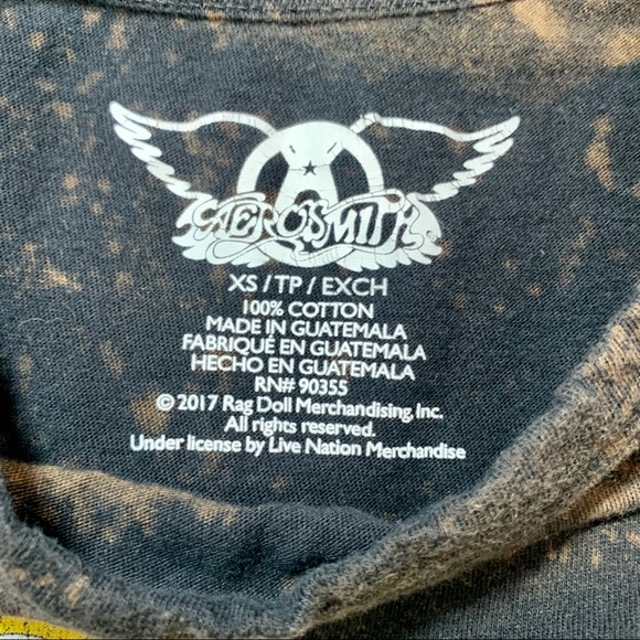 Aerosmith Custom Bleach Tee - Picture 4 of 4